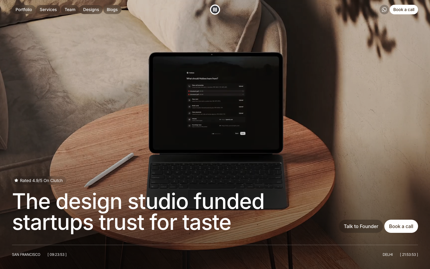 Screenshot of the Bricx Labs homepage